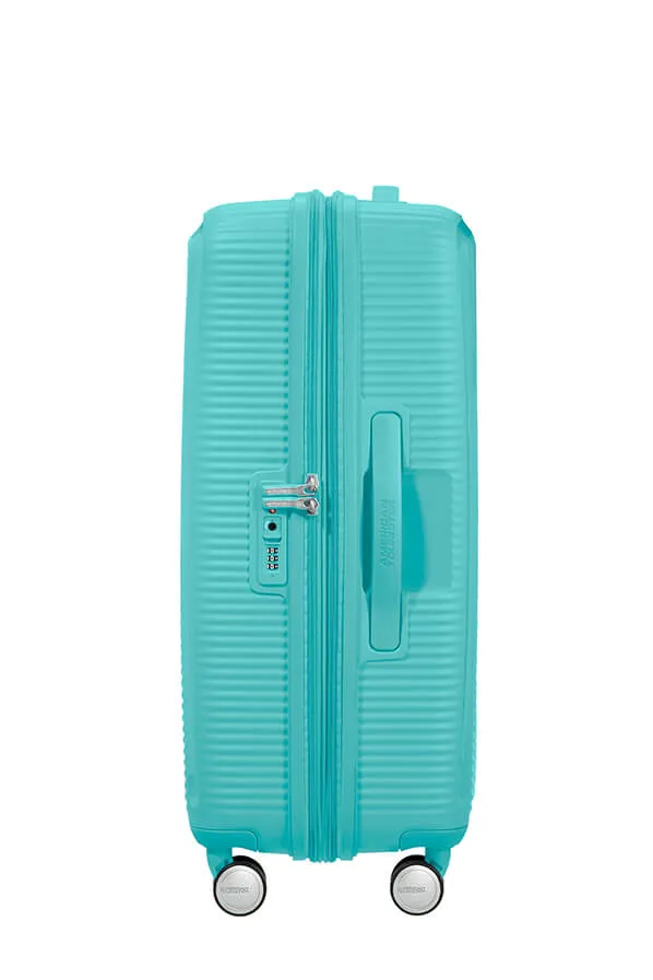 American Tourister Soundbox 67cm Medium Spinner-Expandable | Poolside Blue