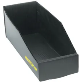 BIN BOX, OPEN, PLASTEK , 12 x 8 x 4 IN-25PK