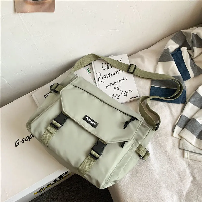 Christmas Gift Shopper Fashion Anime Canvas Messenger Bag Neutral Casual Tote Female Shoulder Bag Crossbody Bags For Women Day Clutches Handbag