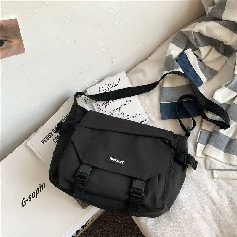 Christmas Gift Shopper Fashion Anime Canvas Messenger Bag Neutral Casual Tote Female Shoulder Bag Crossbody Bags For Women Day Clutches Handbag
