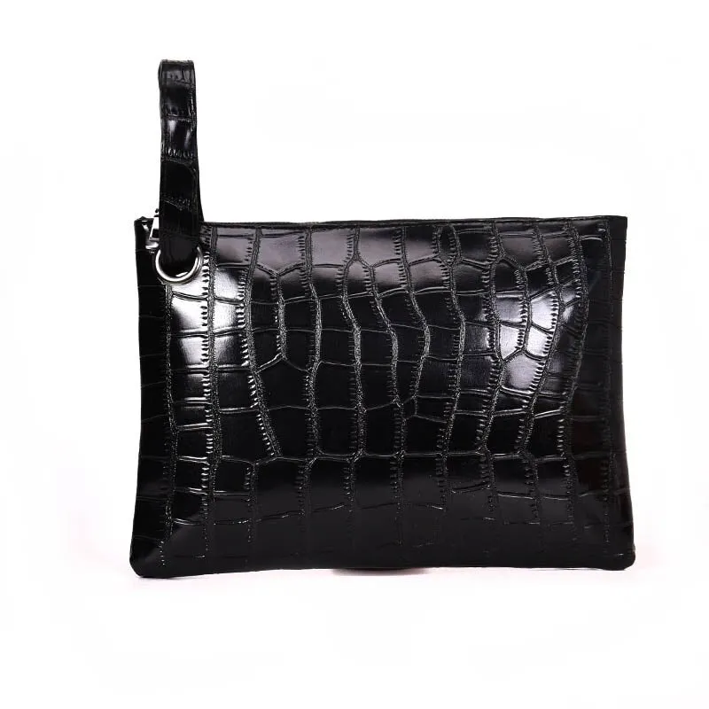 Crocodile Women Clutch bag Alligator Wrist band Lady evening bags Trend party girl Envelope Bag Wrist Wrap Clutches wallet