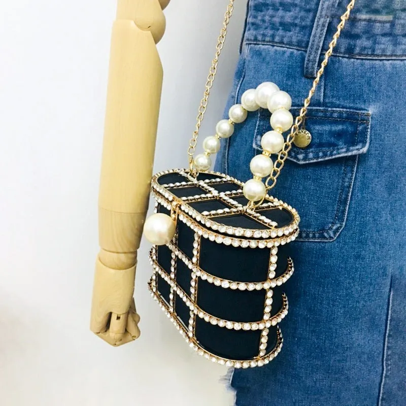Diamonds Basket Evening Clutch Bags
