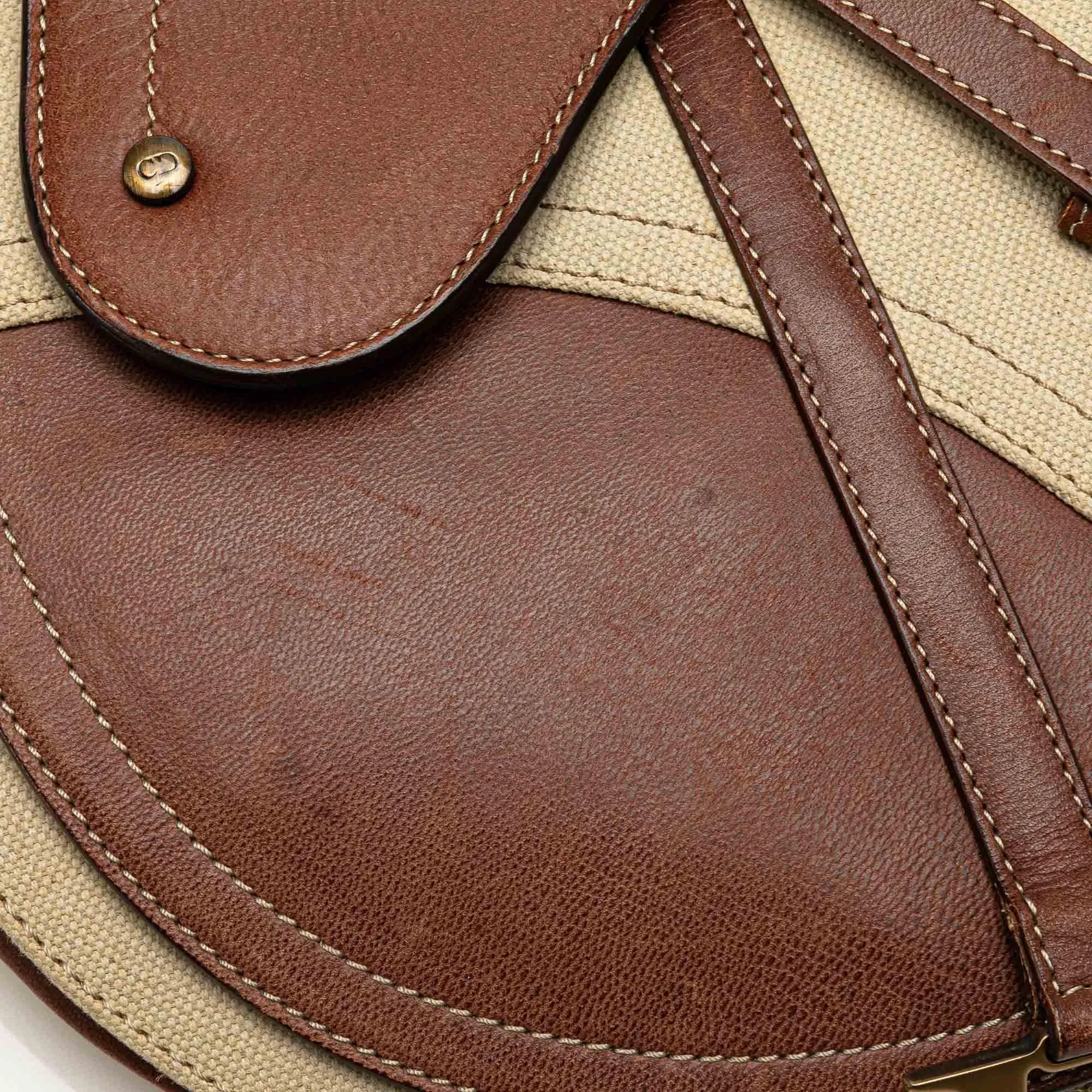 Dior Canvas Baudrier Saddle (SHG-RG9rWF)