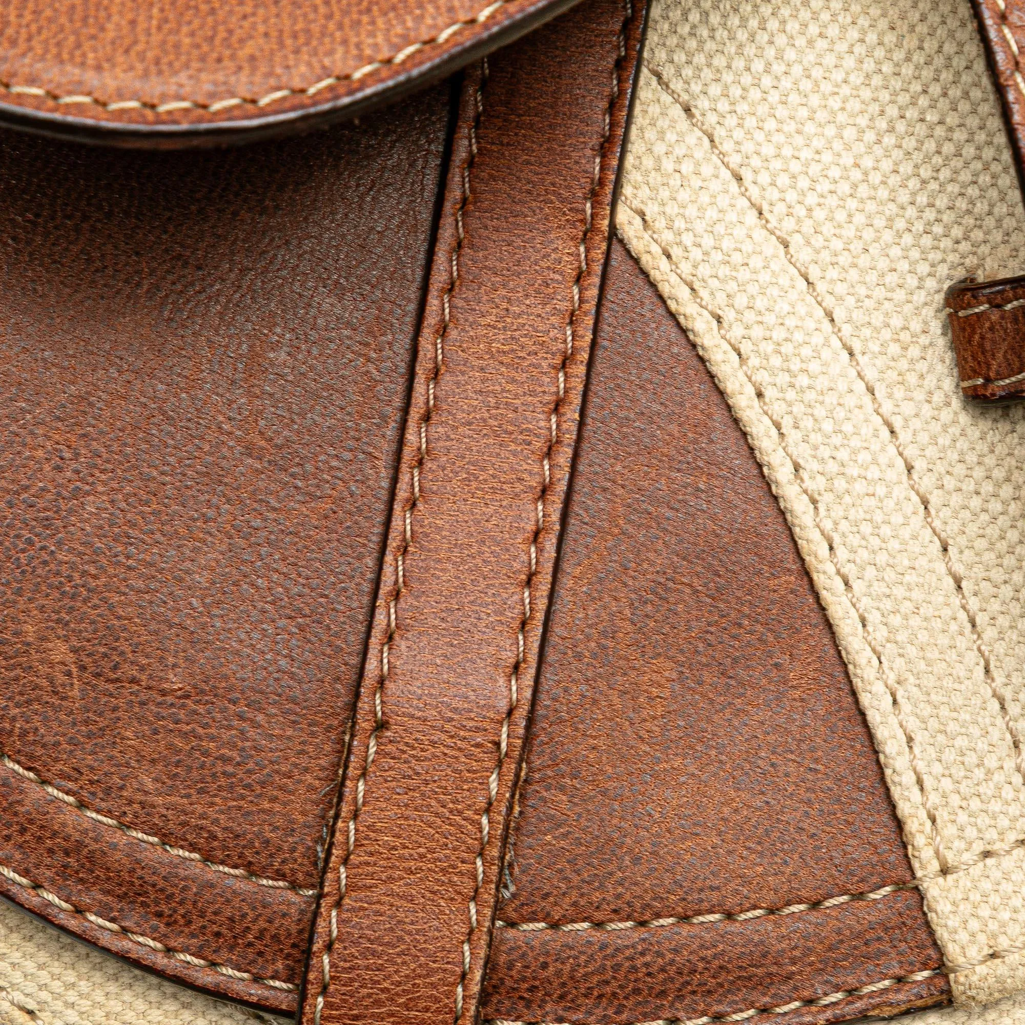 Dior Canvas Double Saddle Crossbody (SHG-kR4h4A)