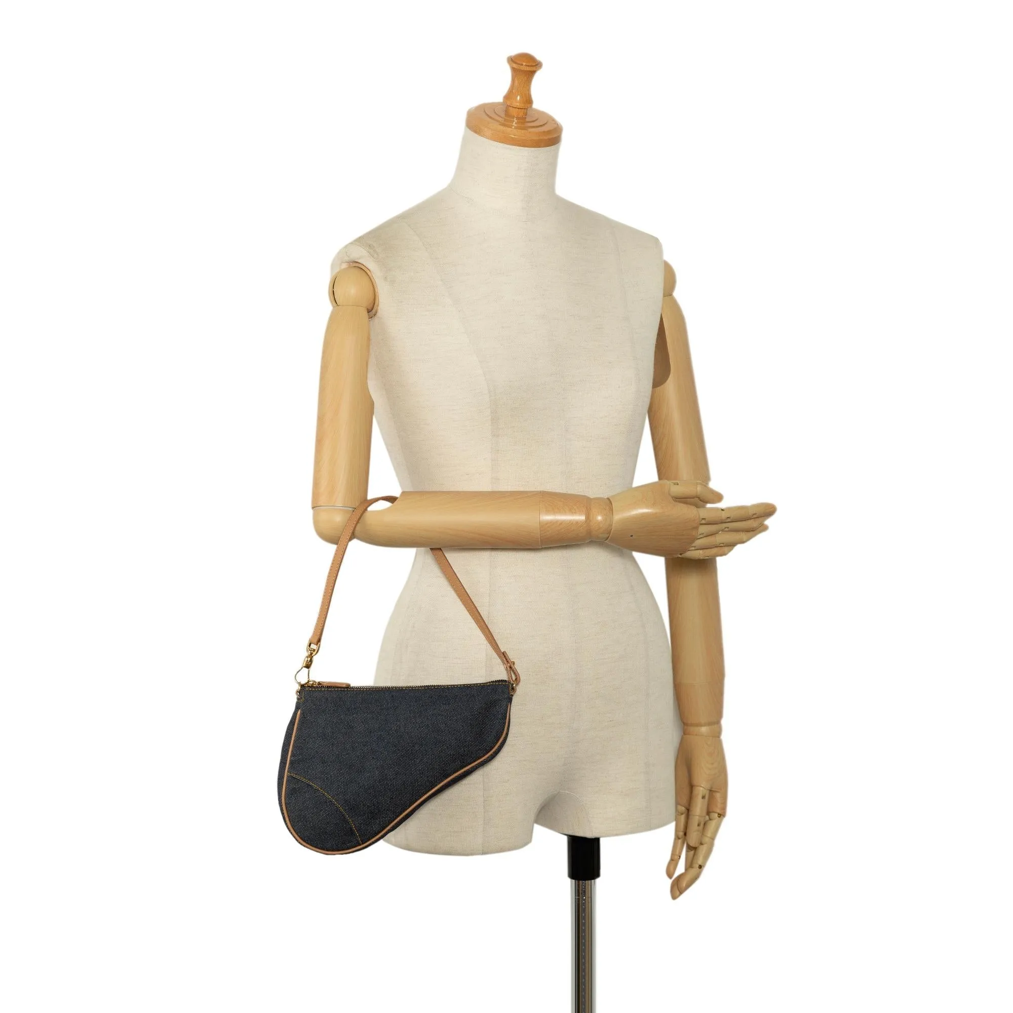 Dior Denim Saddle Pochette (SHG-LLIv5u)