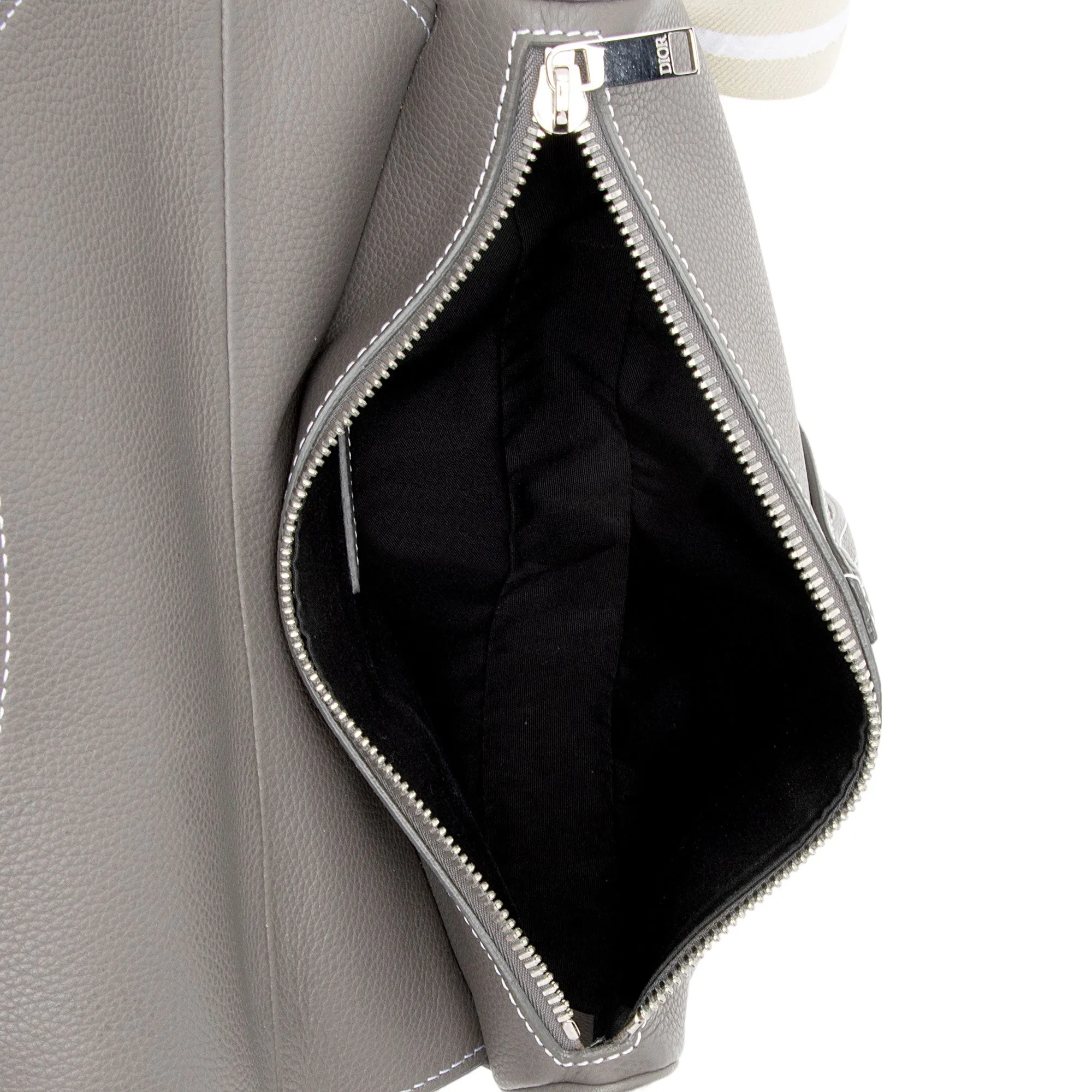Dior Grained Calfskin Saddle Bag (SHF-T8YJJG)