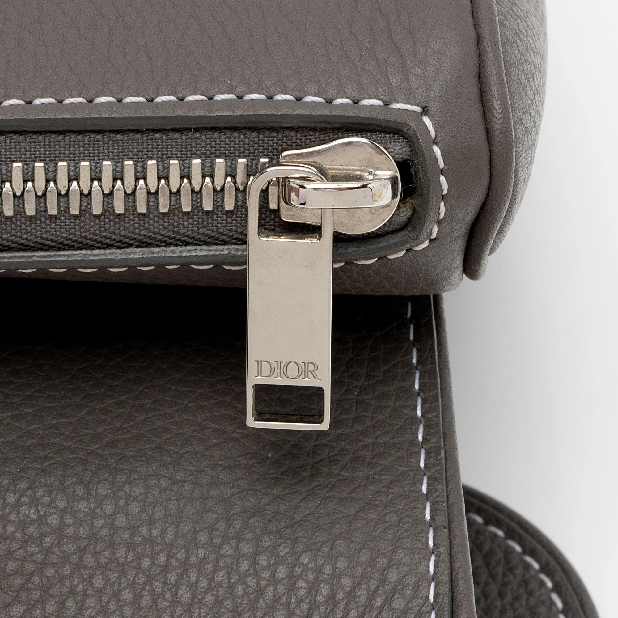 Dior Grained Calfskin Saddle Bag (SHF-T8YJJG)