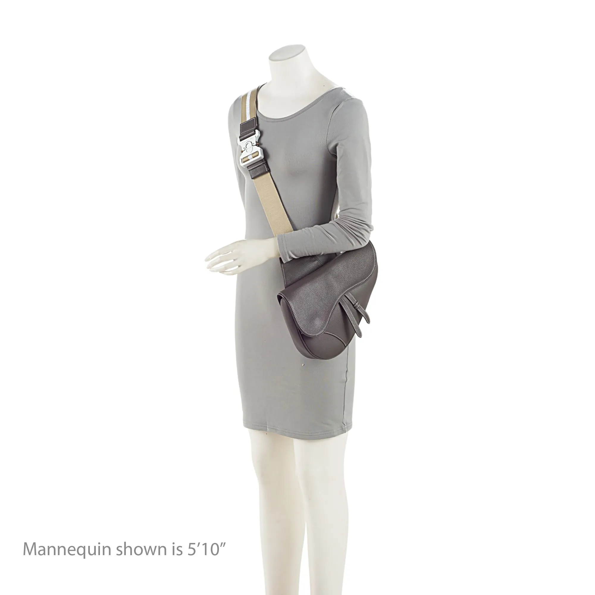 Dior Grained Calfskin Saddle Bag (SHF-T8YJJG)