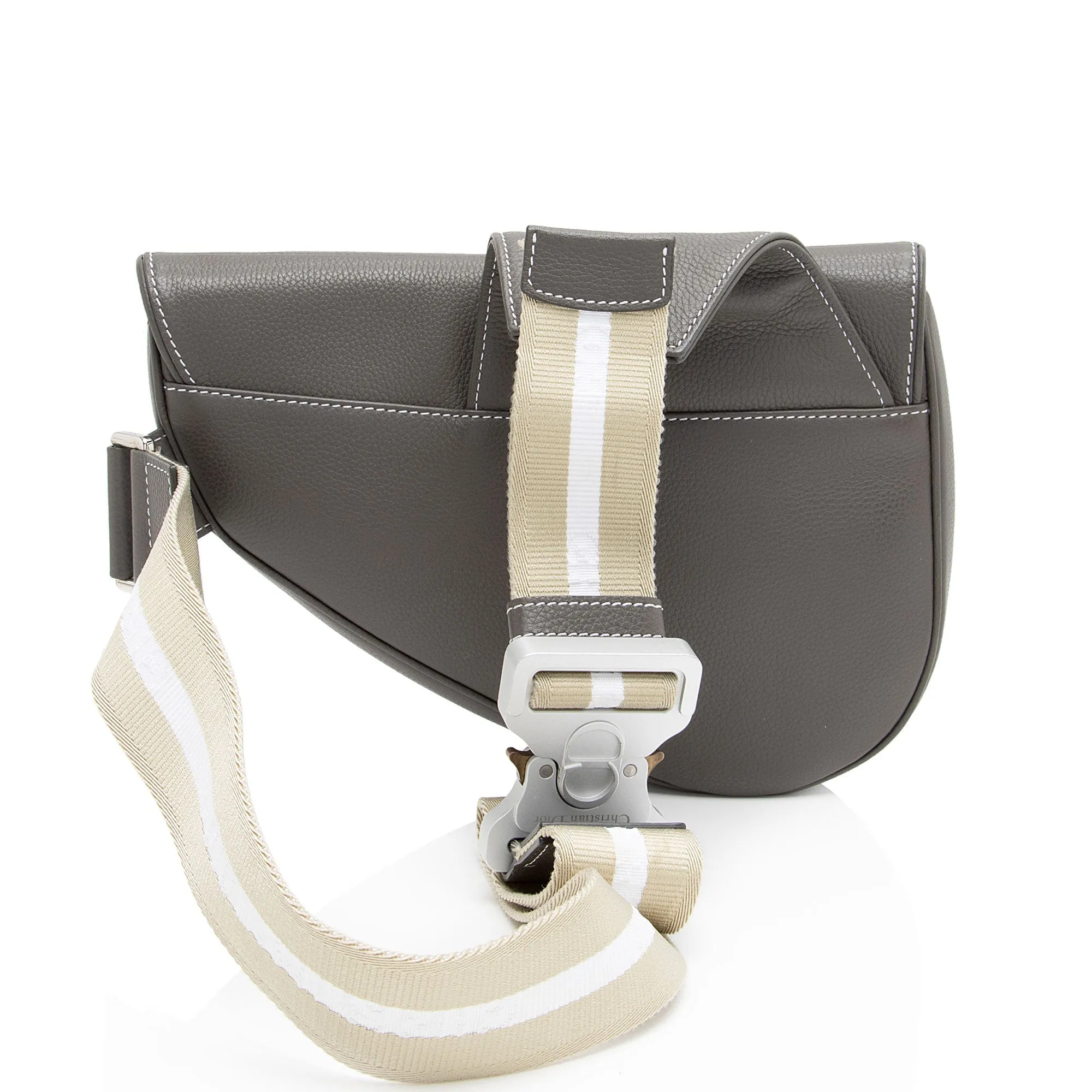 Dior Grained Calfskin Saddle Bag (SHF-T8YJJG)