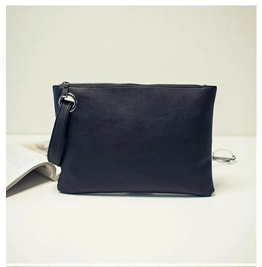 Fashion solid women clutch bag leather women envelope female Handbag messenger Tote Purse Pocket