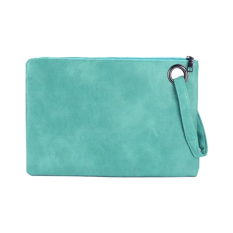 Fashion solid women clutch bag leather women envelope female Handbag messenger Tote Purse Pocket