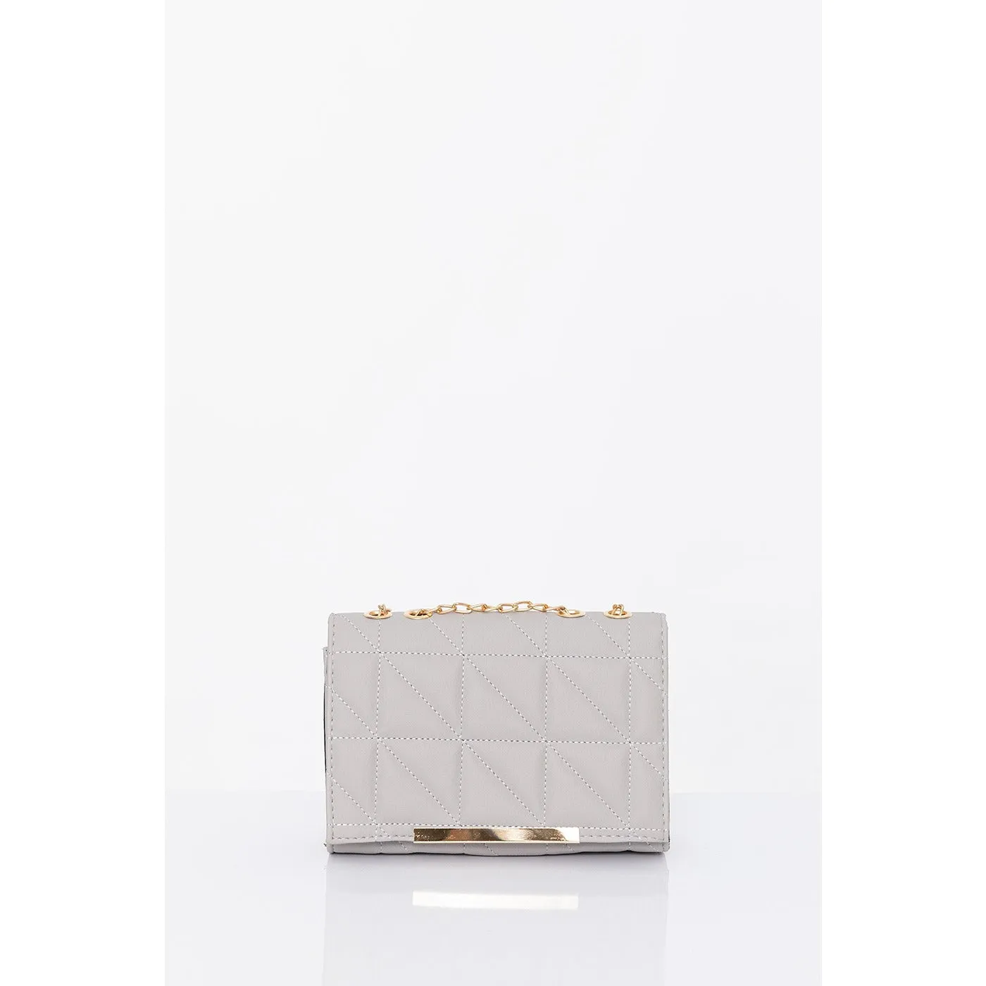 Grey Mini Shoulder And Crossbody Bag