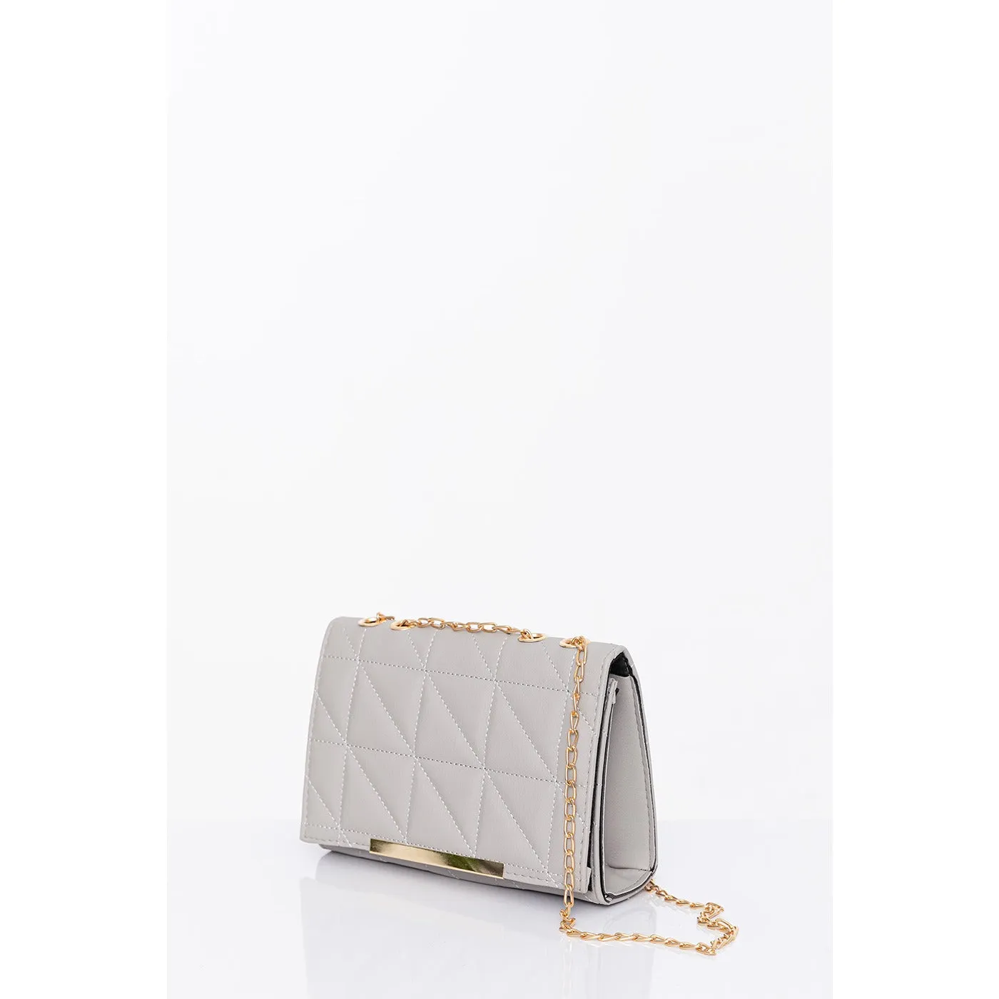 Grey Mini Shoulder And Crossbody Bag