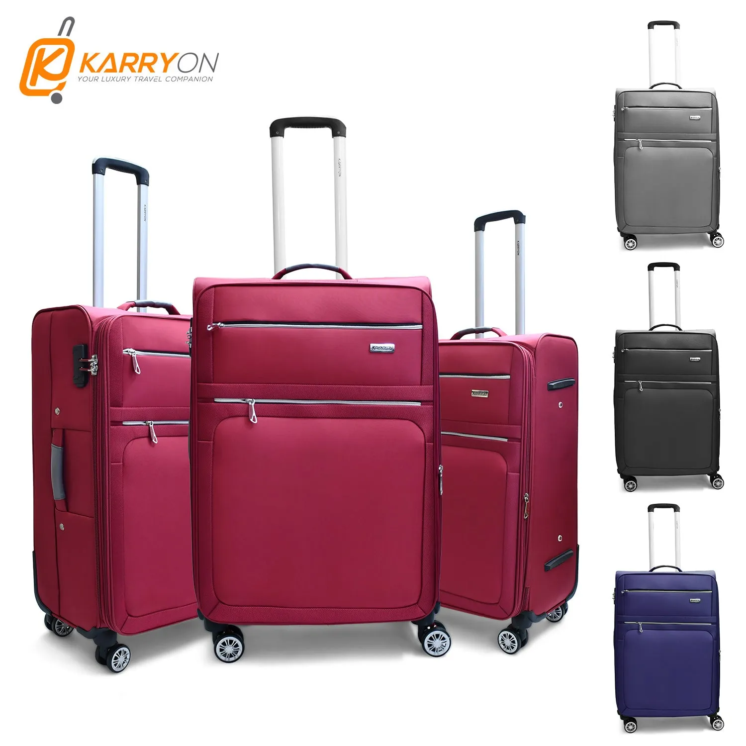 Karry-On Airea Double Wheeled Soft Luggage