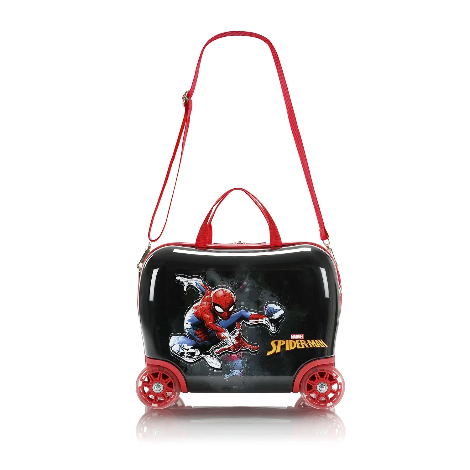 Kids Ride-on Luggage - Spiderman (M-HSRL-RO-SM03-23AR) | Light up Wheels