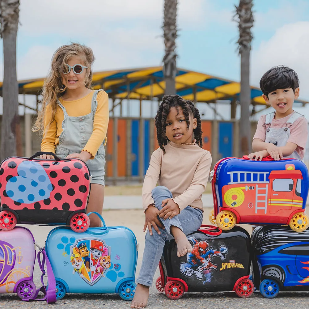 Kids Ride-on Luggage - Spiderman (M-HSRL-RO-SM03-23AR) | Light up Wheels