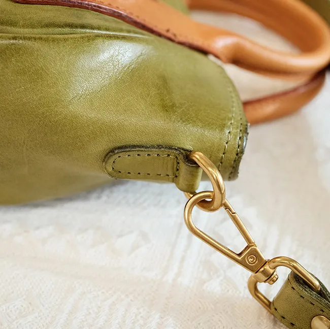 Ladies Small Brown Crossbody Bag Leather Shoulder Bag