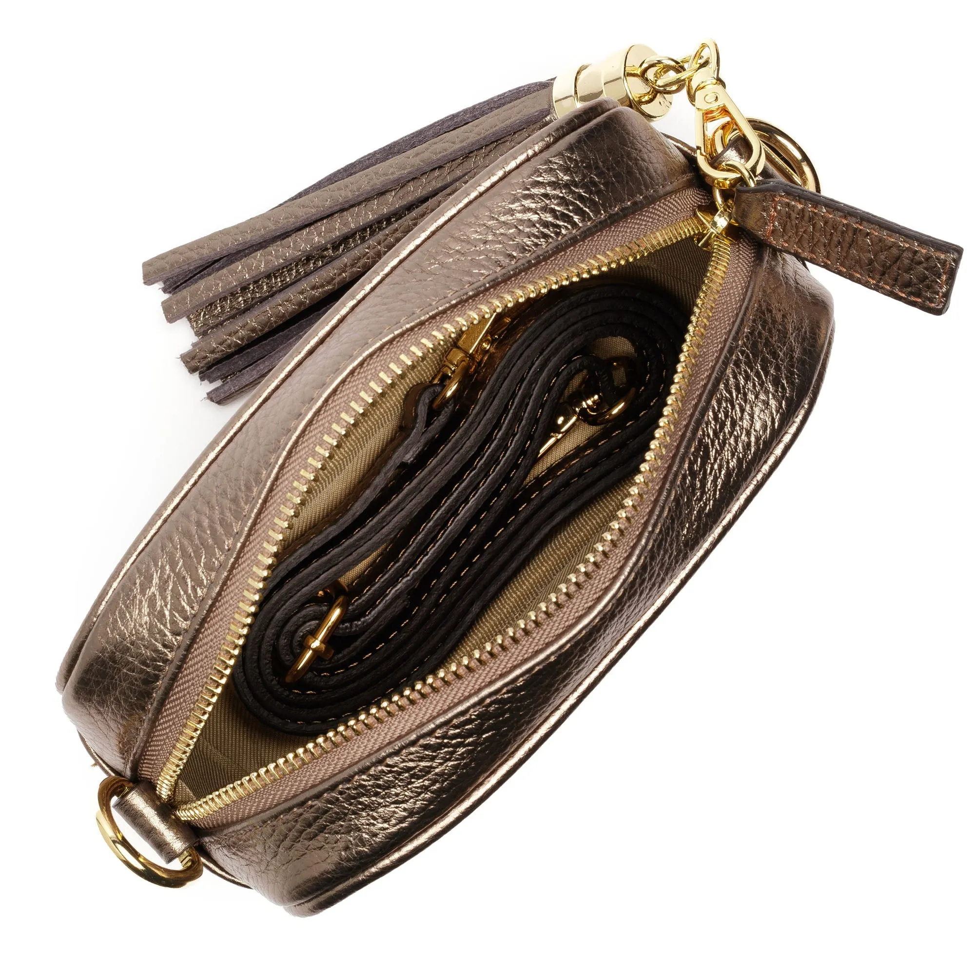 Mini Crossbody Bronze (Mosaic Strap)