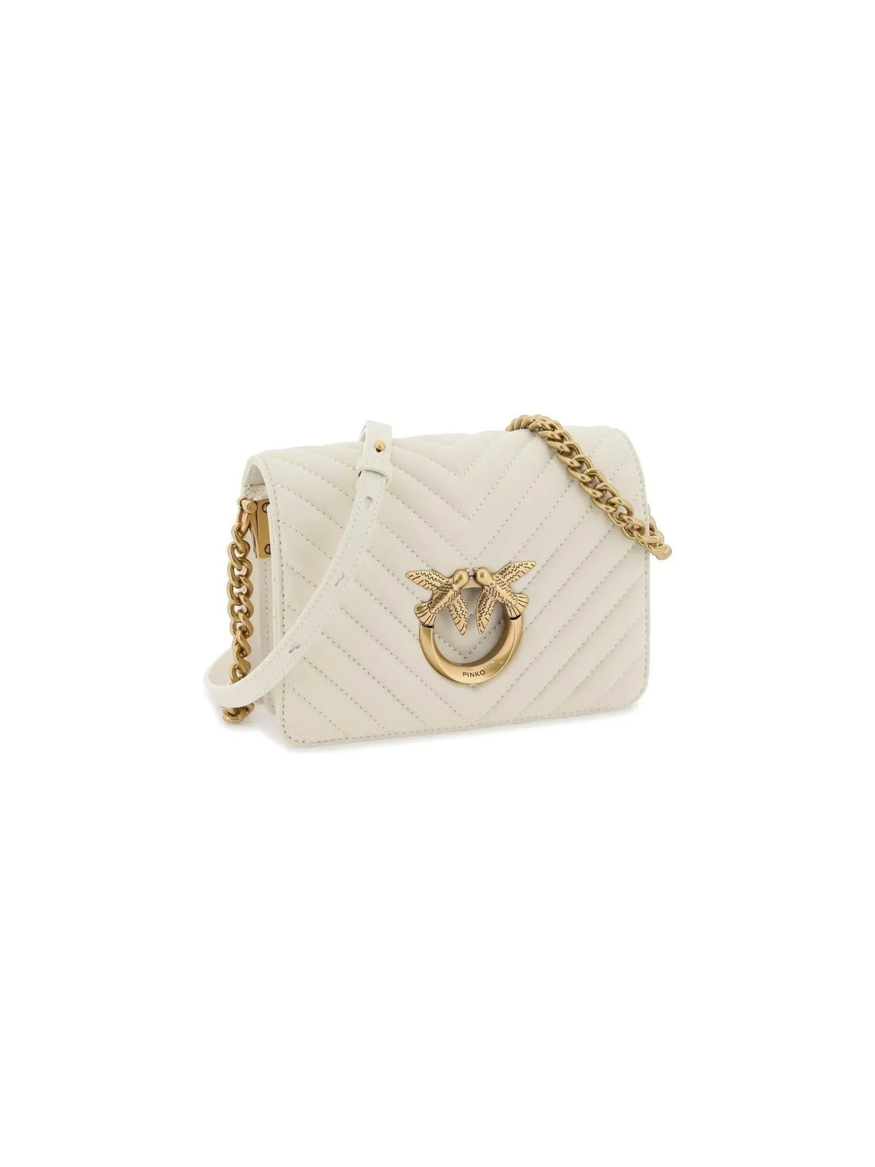 Mini Love Chevron Leather Handbag