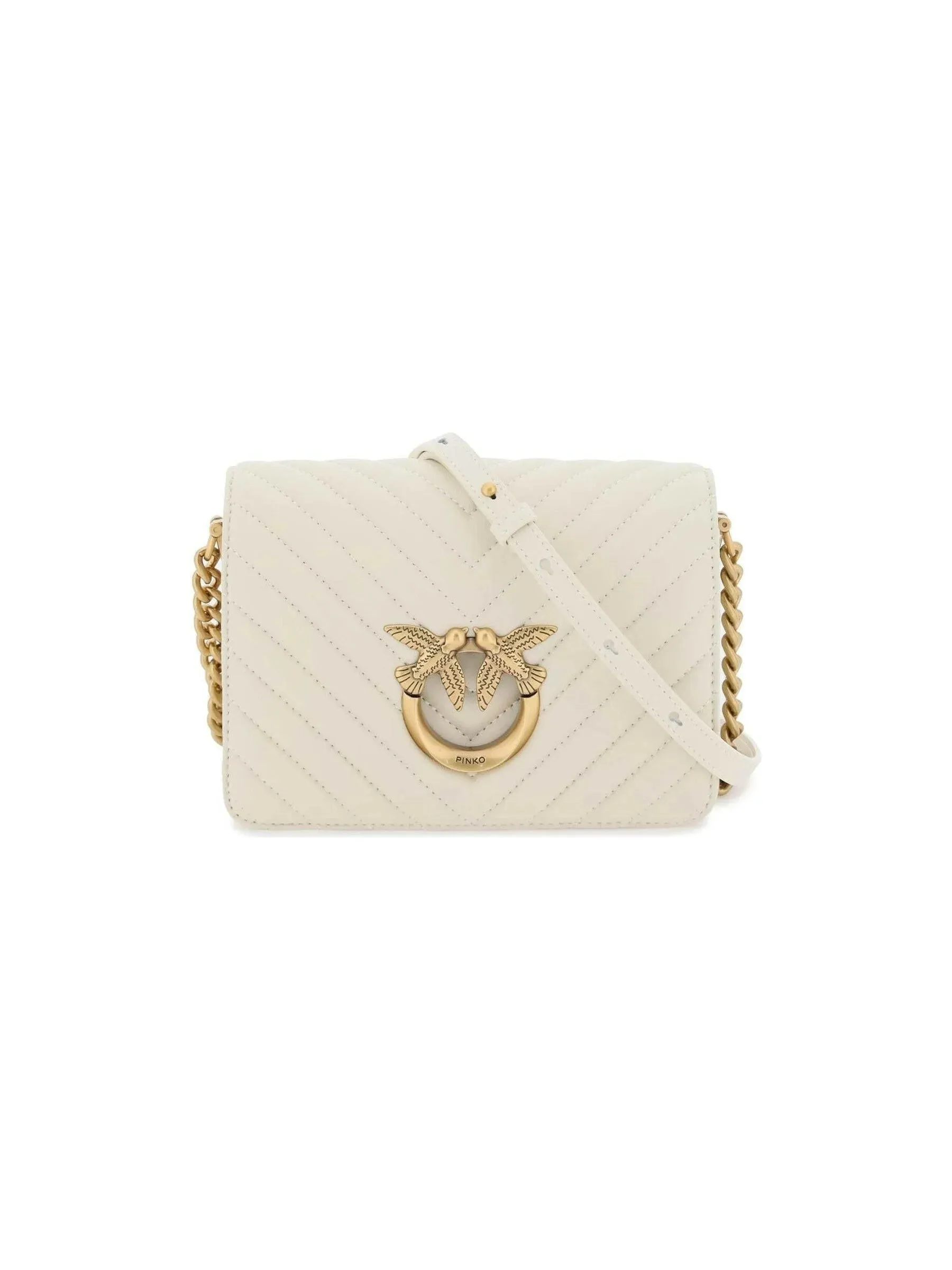Mini Love Chevron Leather Handbag