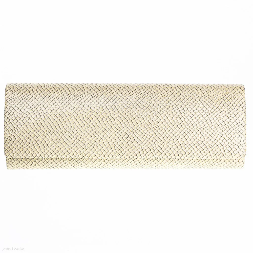 Mock Snake Clutch (Taupe)
