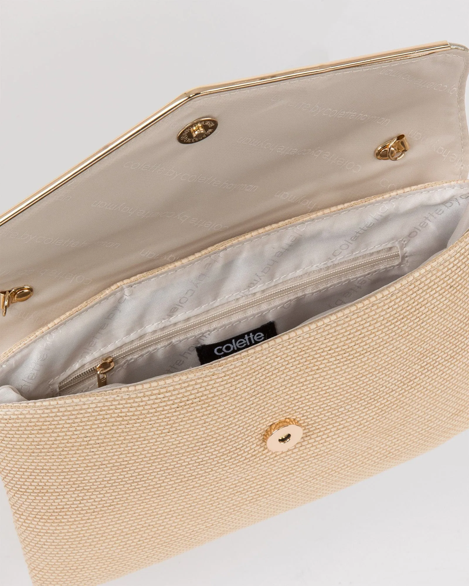 Natural Samantha Clutch Bag