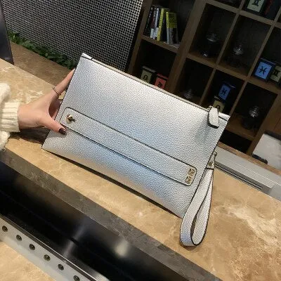 New Fashion Women Envelope Clutch Bag PU Leather Female Day Clutches Red Women Handbag Wrist clutch purse evening bags bolsas