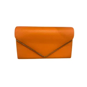 Orange Envelope Clutch Bag
