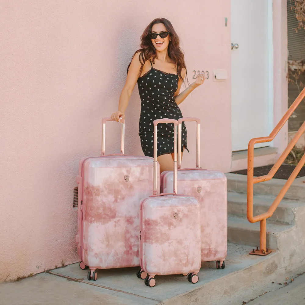 Tie-Dye Rose Fashion Spinner® 3 Piece Luggage Set