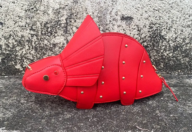 Triceratops Mini Crossbody Bag