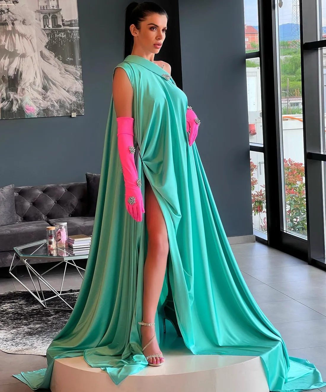 Voguish Evening Dress