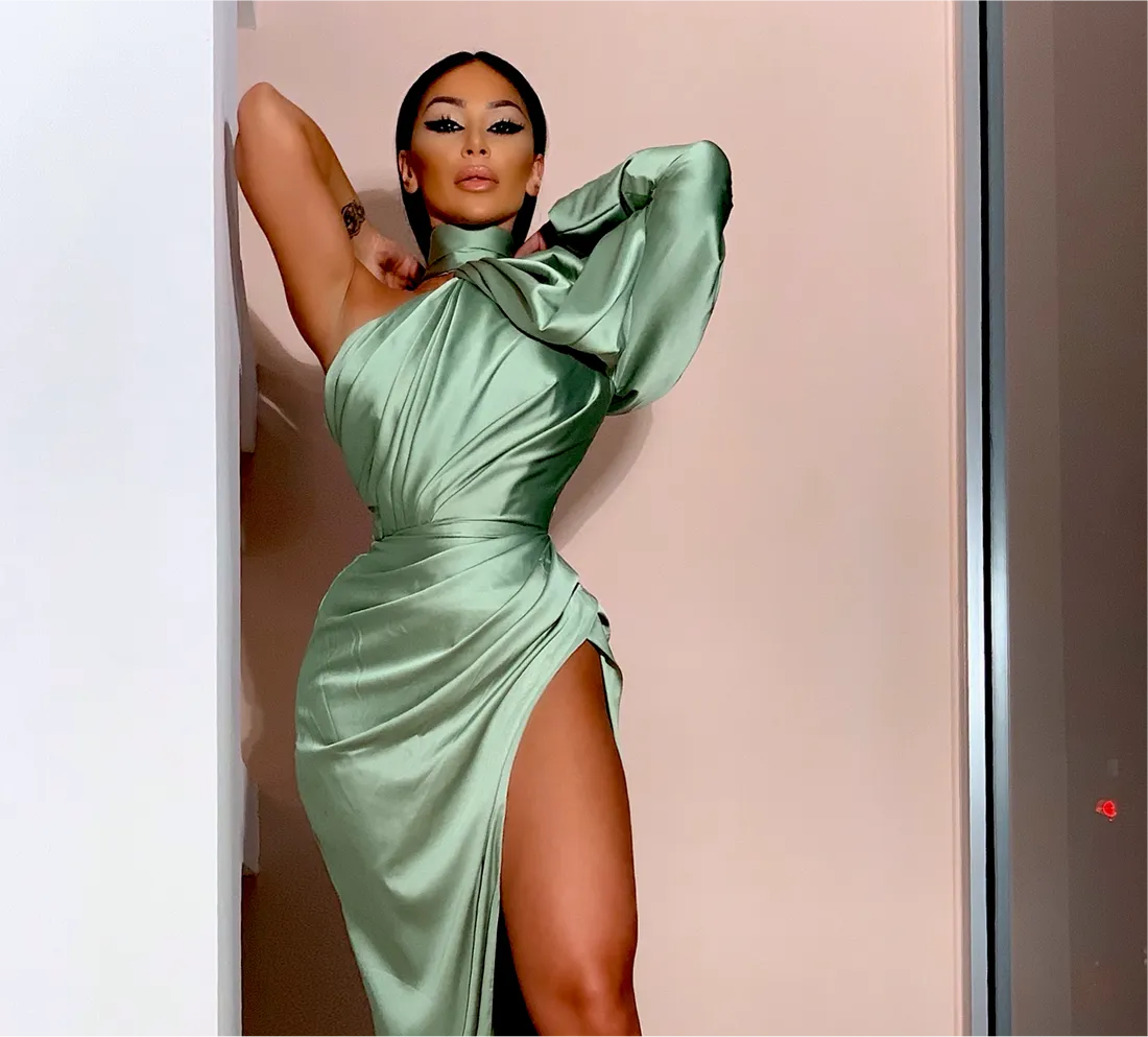 Wynter  One Sleeve Beautiful  Evening Dress